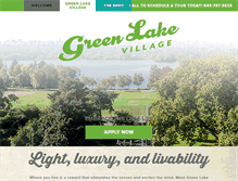Tablet Screenshot of greenlakevillage.com